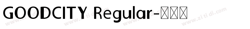 GOODCITY Regular字体转换
